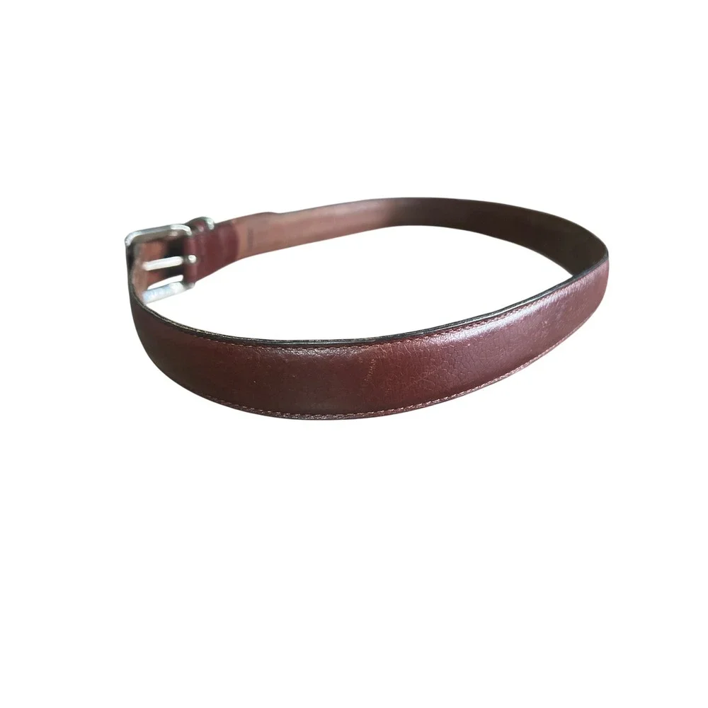 Retro 90's Guess Brown Mens Leather Belt Size 38 Made in Argentina Chic Vintage